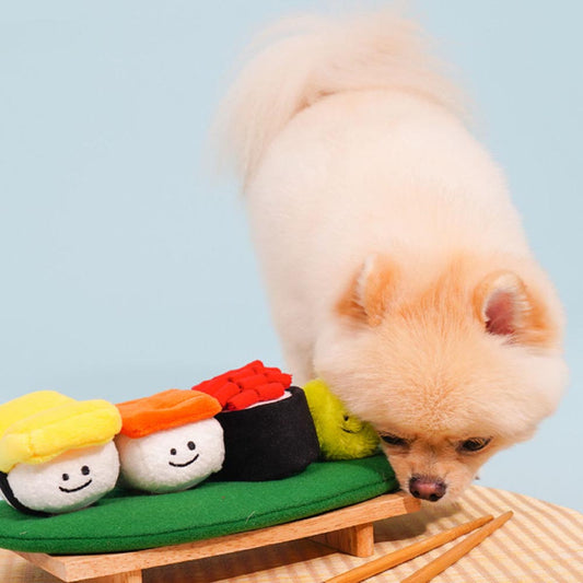 Sushi Squeak Plush Dog Toys toy triver
