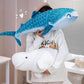 White Blue Whale Shark Plush Toy Stuffed Animal toy triver