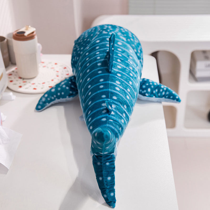 White Blue Whale Shark Plush Toy Stuffed Animal toy triver