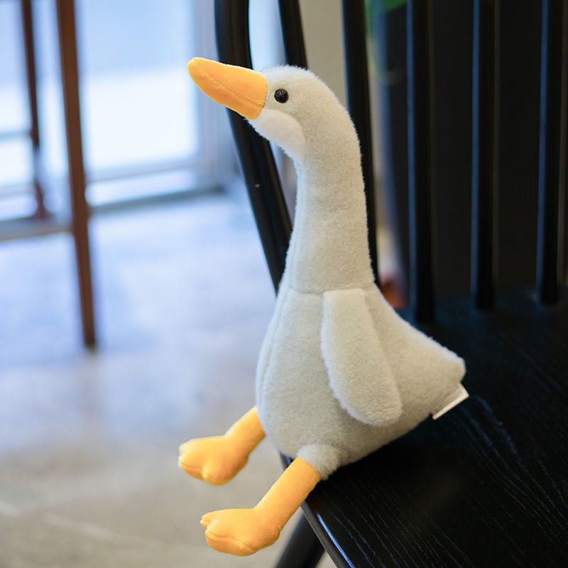 White Goose Big Duck Stuffed Animal Plush Toy toy triver