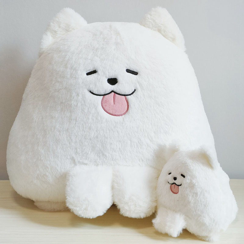 White Samoyed Dog Plush toy triver