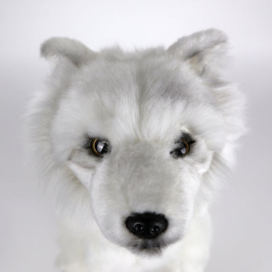White Wolf Plush Toy toy triver