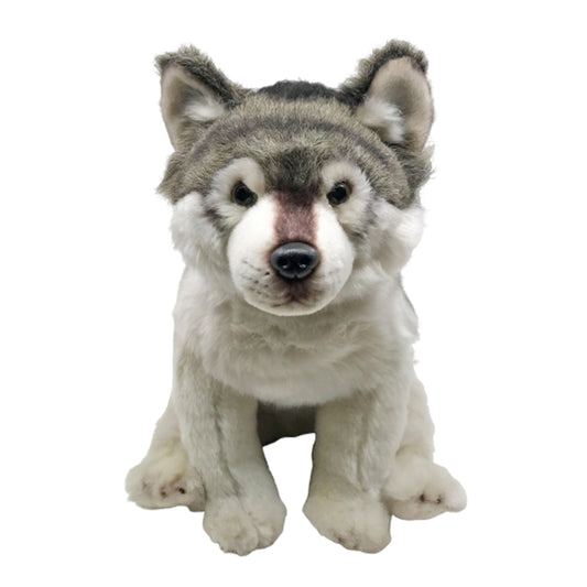 Grey Wolf Plush Toy Stuffed Animal 10" toy triver