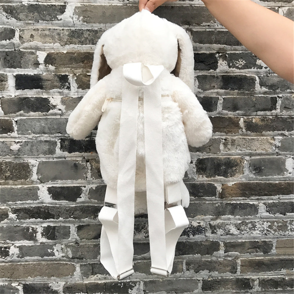 Kawaii White Rabbit Bunny Backpack School Shoulder Bag toy triver