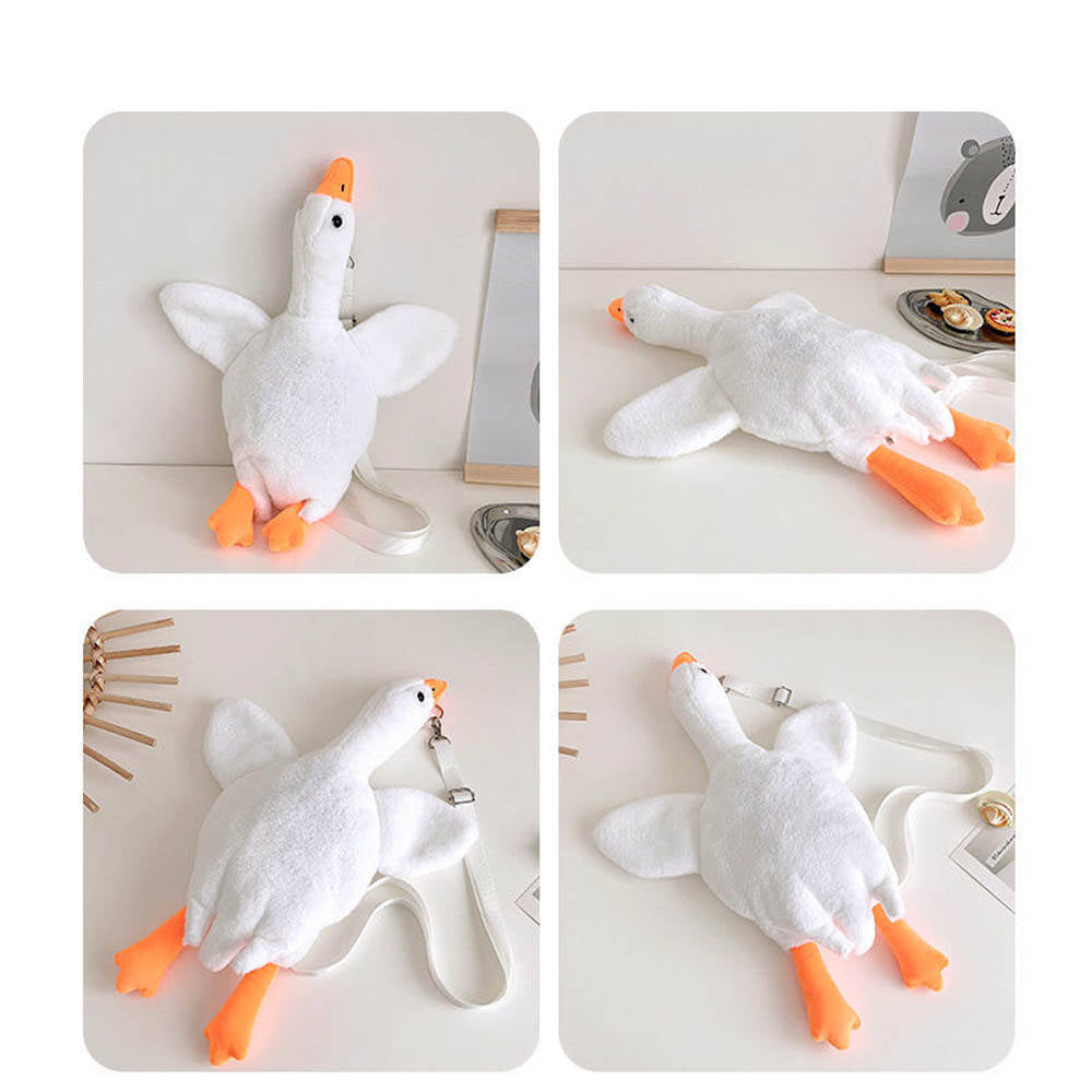 Duck Goose Plush Crossbody Shoulder Bag toy triver