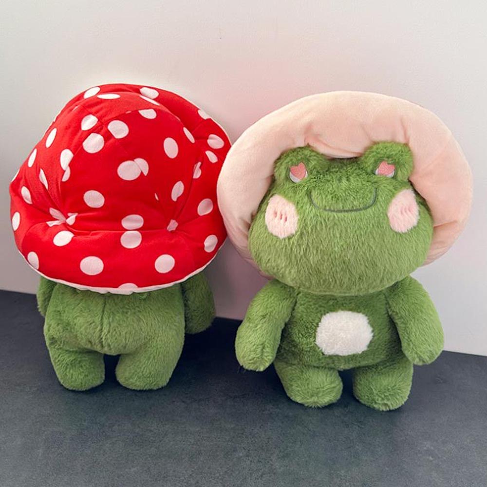 Funny Mushroom Frog Plush Toy toy triver