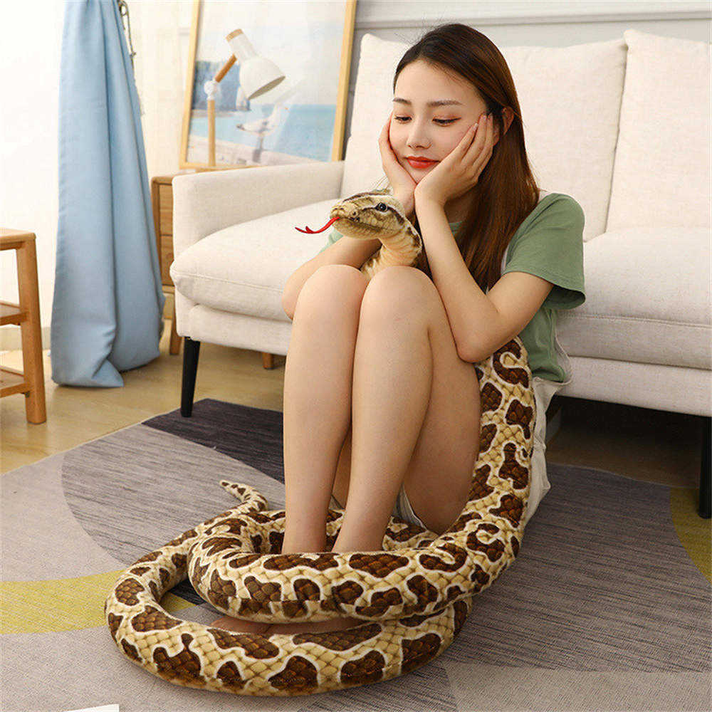 Giant Python Snake Stuffed Animal Plush toy triver