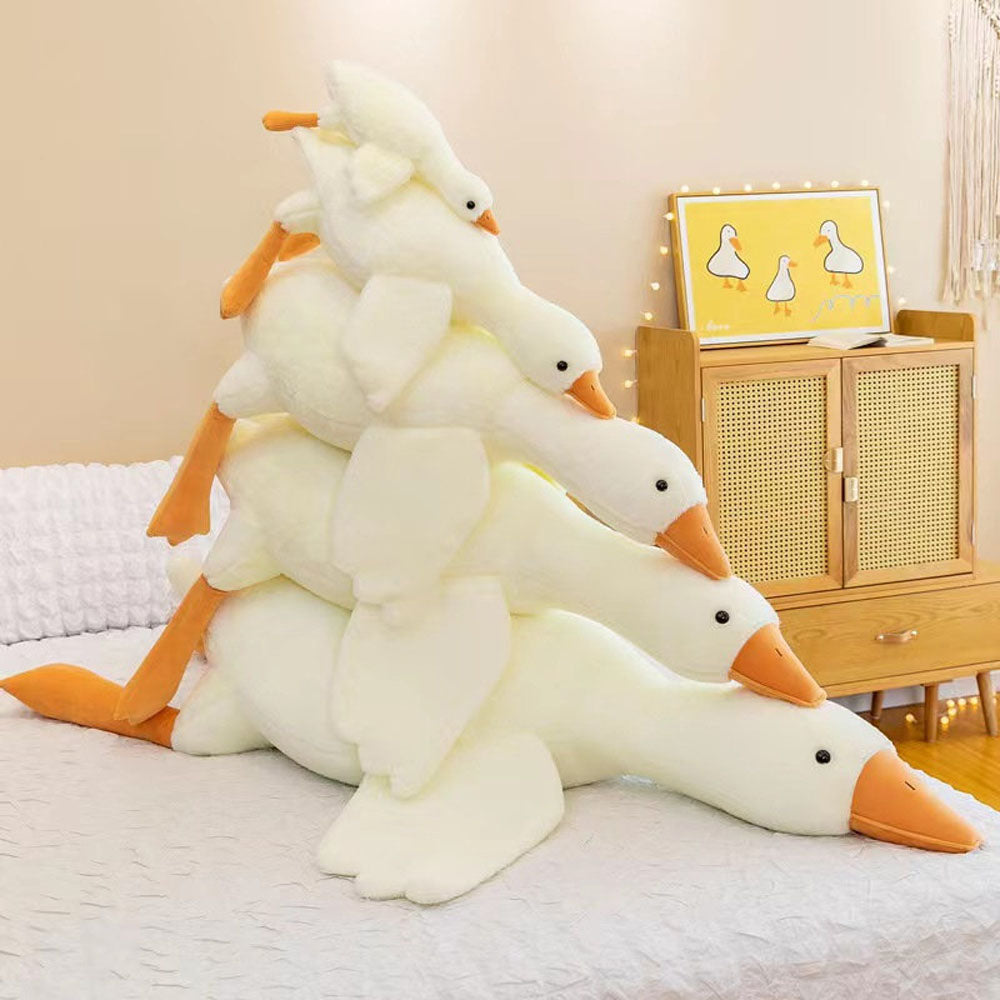 Giant White Goose Soft Toys Cuddly Plush toy triver