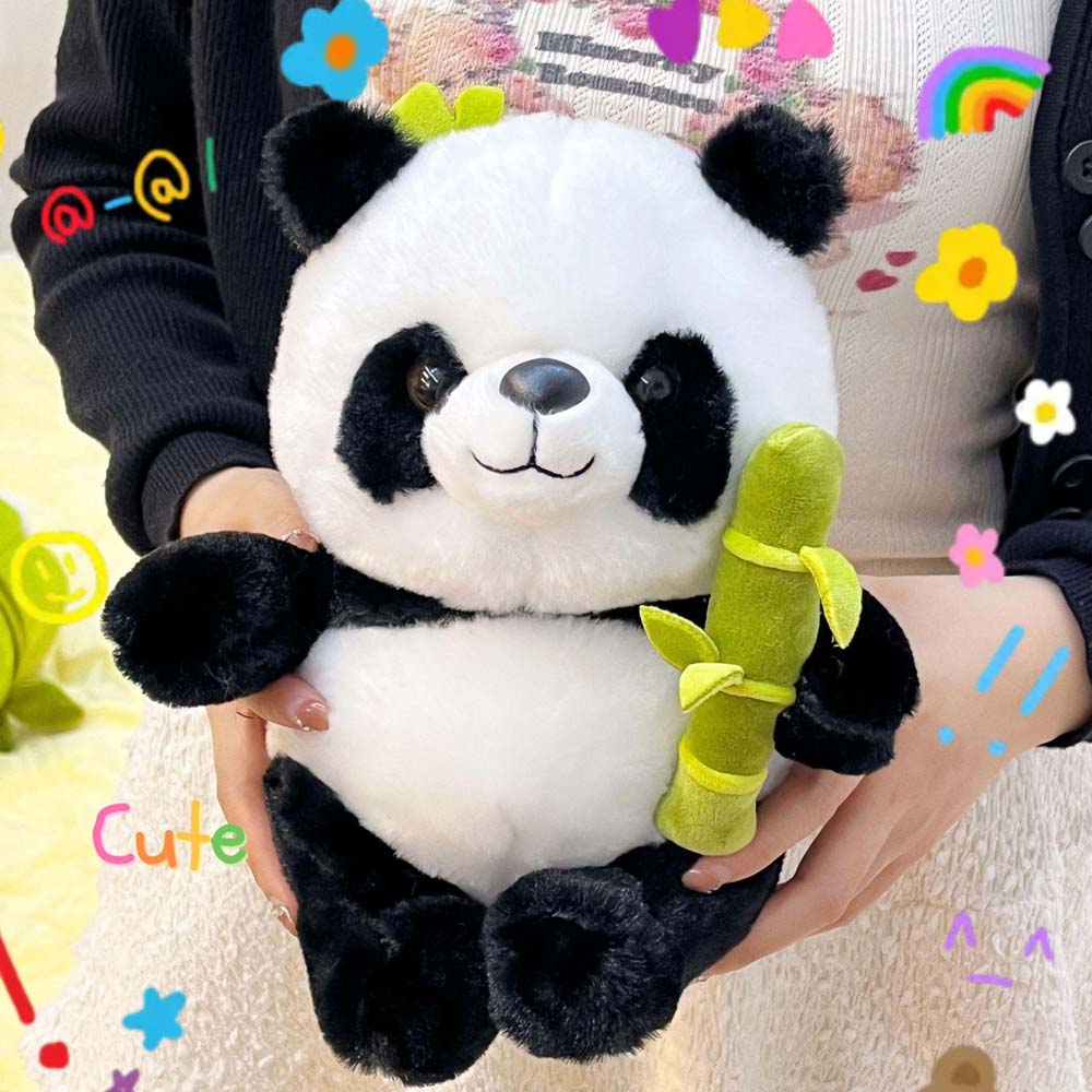 Kawaiii Panda In Bamboo Bag Plush Toy Toy Triver