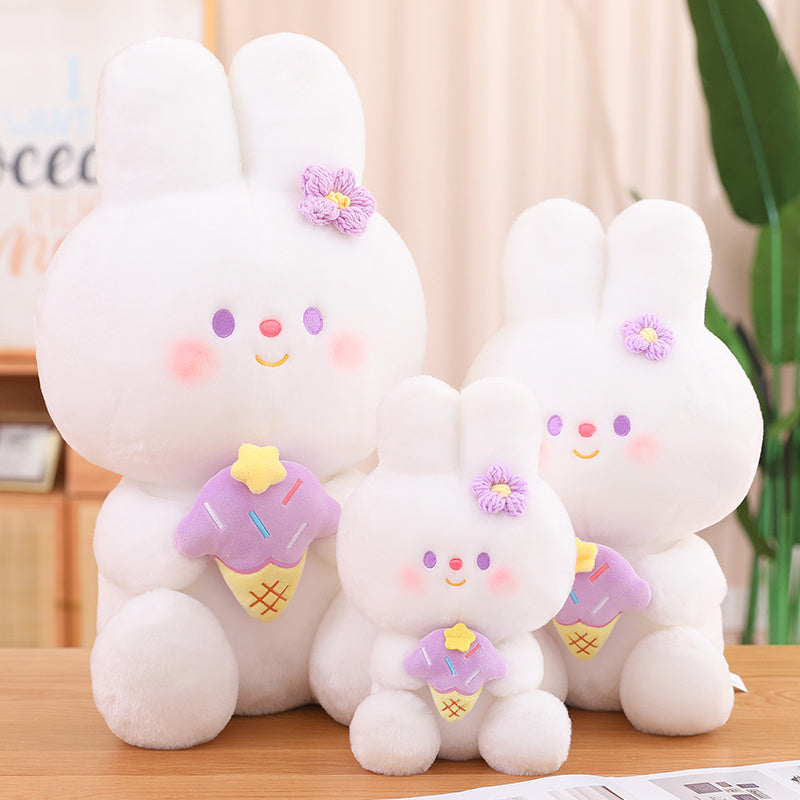 Ice Cream Bunny Stuffed Animal Plush Toy toy triver
