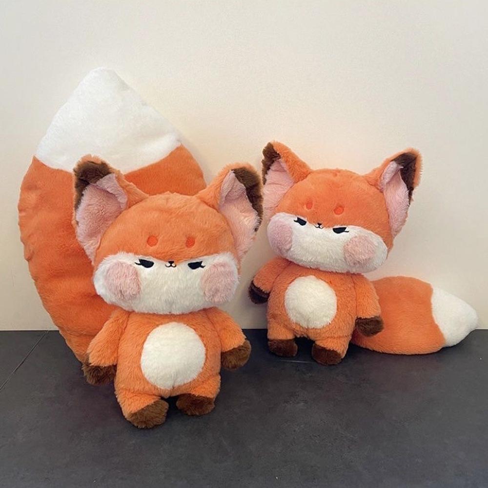 Kawaii Long Tail Fox Plush Stuffed Animal toy triver