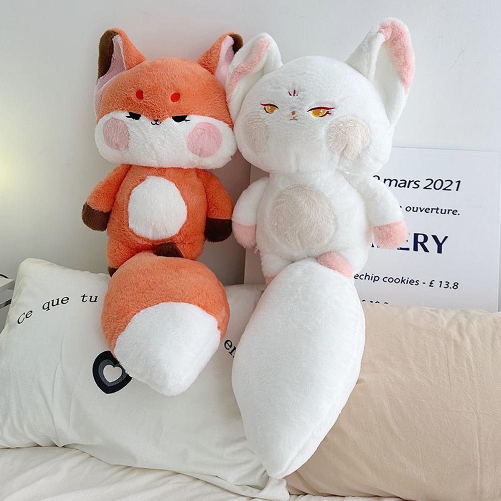 Kawaii Long Tail Fox Plush Stuffed Animal toy triver