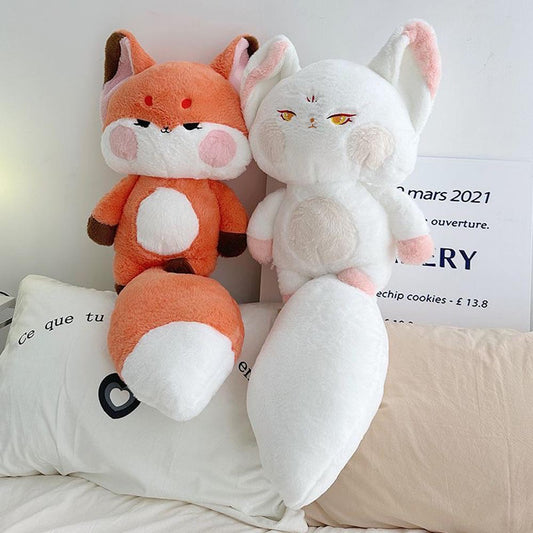 Kawaii Long Tail Fox Plush Stuffed Animal toy triver