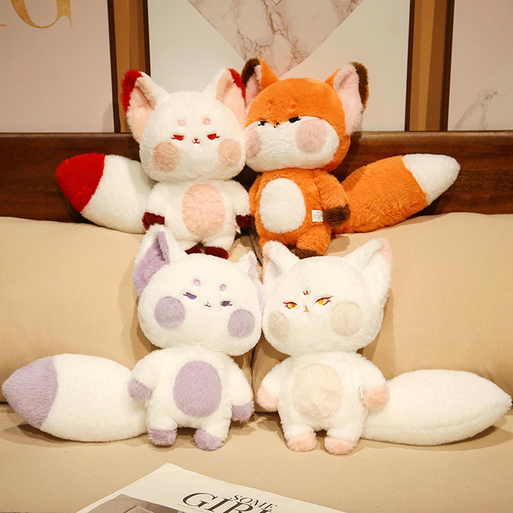 Kawaii Long Tail Fox Plush Stuffed Animal toy triver