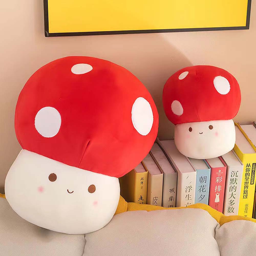 Kawaii Red Mushroom Plush Toys toy triver