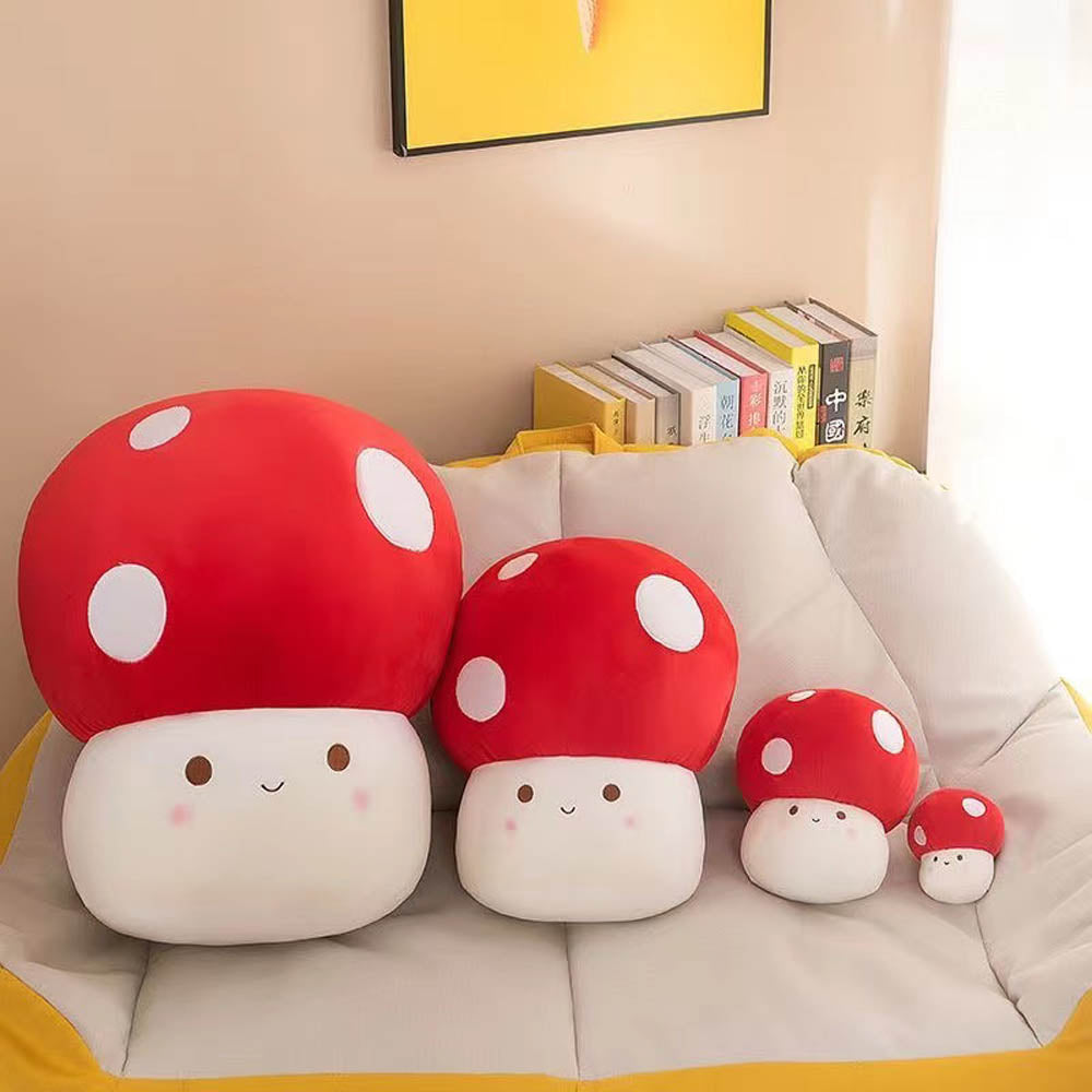 Kawaii Red Mushroom Plush Toys toy triver