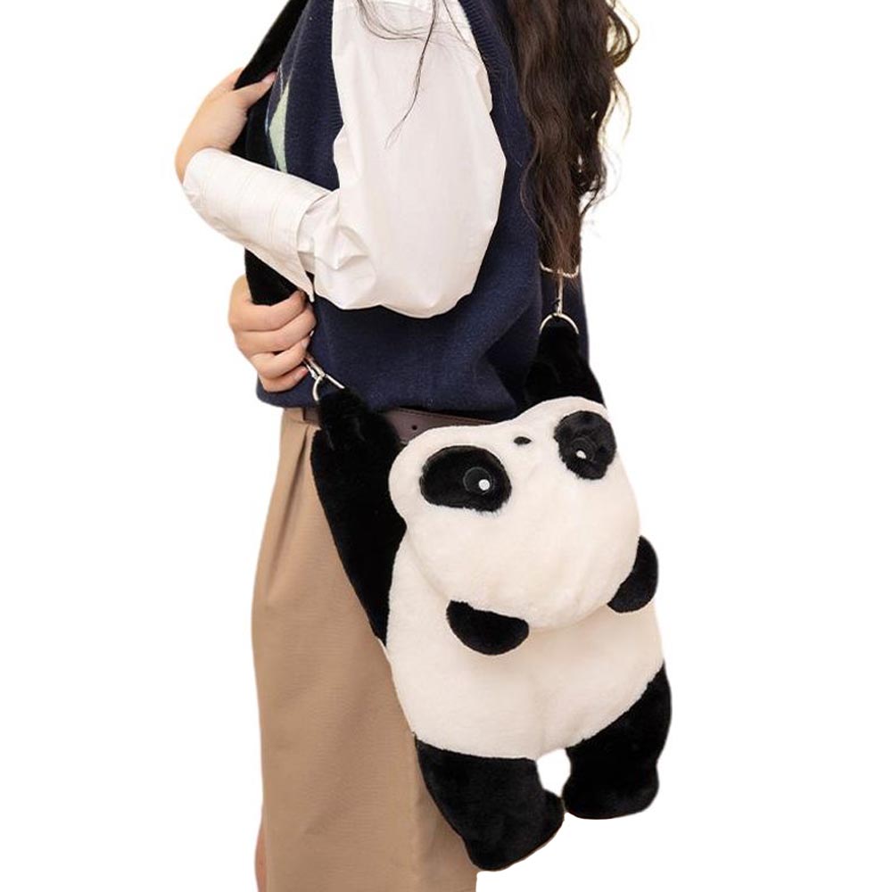 Kawaii Panda Crossbody Shoulder Plush Bag toy triver