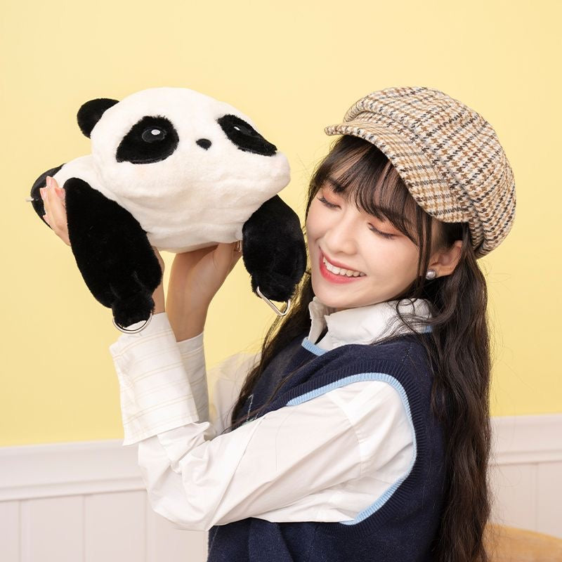 Kawaii Panda Crossbody Shoulder Plush Bag toy triver