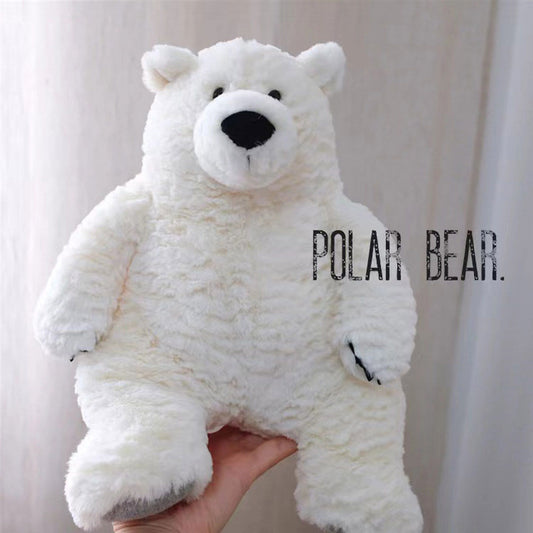 Cute White Polar Bear Plush Toy toy triver