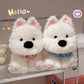 White Westie Stuffed Animal toy triver