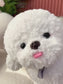 Adorable Bichon Frise Stuffed Animal Plush Toy